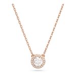Colgante-Constella-Talla-redonda-Pave-Blanco-Baño-tono-oro-rosa