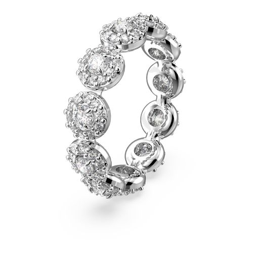 Anillo Una Angelic, Talla redonda, Blanco, Recubrimiento en rodio