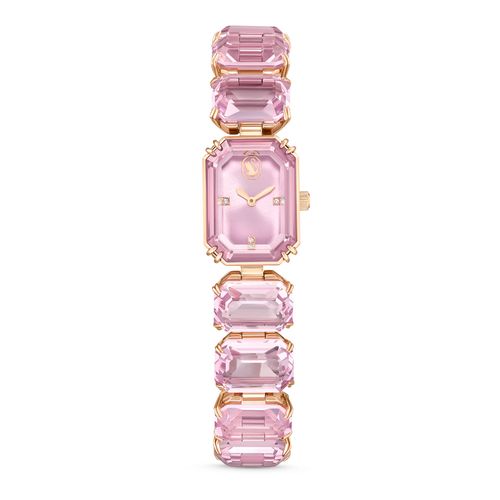 Reloj , Pulsera de talla octogonal , Rosa, Acabado tono oro rosa