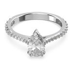 Anillo-de-coctel-Millenia-Talla-pera-Pave-Blanco-Baño-de-rodio