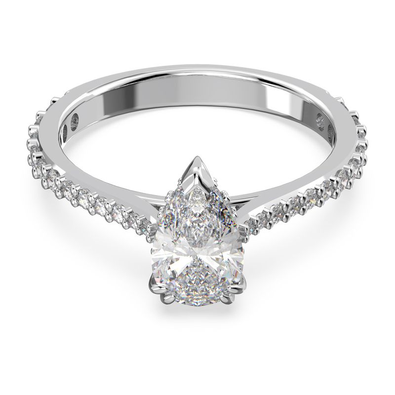 Anillo-de-coctel-Millenia-Talla-pera-Pave-Blanco-Baño-de-rodio