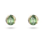 Pendientes-de-boton-Stilla-Talla-pera-Verdes-Baño-tono-oro