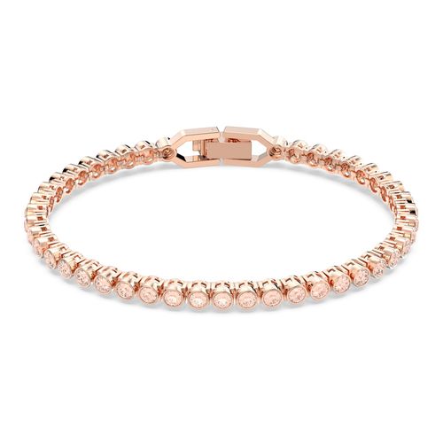 Pulsera Emily, Talla redonda, Rosa, Baño tono oro rosa