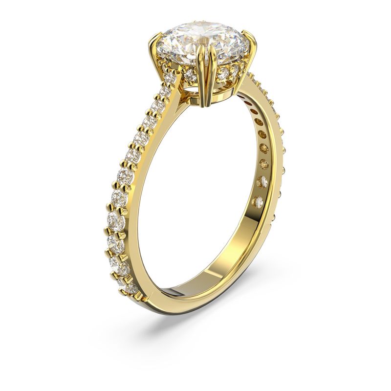 Anillo-de-coctel-Constella-Talla-princesa-Pave-Blanco-Baño-tono-oro
