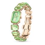 Reloj--Pulsera-de-talla-octogonal--Verde-Acabado-tono-oro-champan