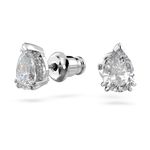 Pendientes-de-boton-Millenia-Talla-pera-Blancos-Baño-de-rodio