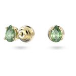 Pendientes-de-boton-Stilla-Talla-pera-Verdes-Baño-tono-oro