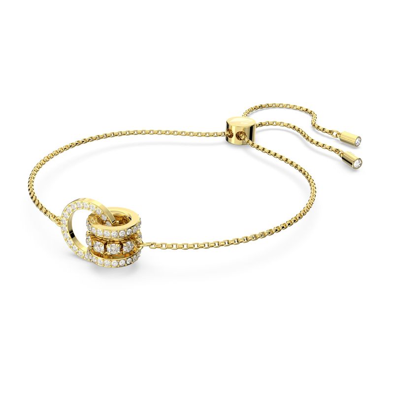 Pulsera-Further-Blanca-Baño-tono-oro