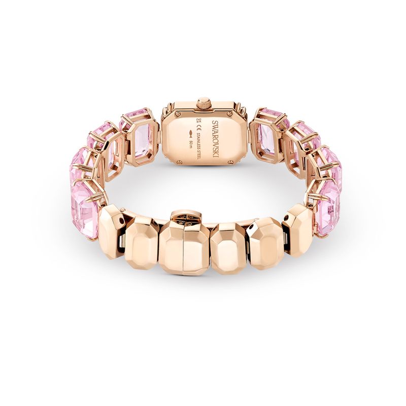 Reloj--Pulsera-de-talla-octogonal--Rosa-Acabado-tono-oro-rosa