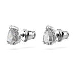 Pendientes-de-boton-Millenia-Talla-pera-Blancos-Baño-de-rodio