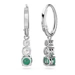 Pendientes-Attract-Trilogy-Talla-redonda-Verdes-Baño-de-rodio