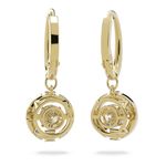 Pendientes-Swarovski-Sparkling-Dance-Talla-redonda-Blancos-Baño-tono-oro