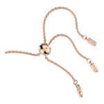 Pulsera-One-Tallas-mixtas-Corazon-Rosa-Baño-tono-oro-rosa