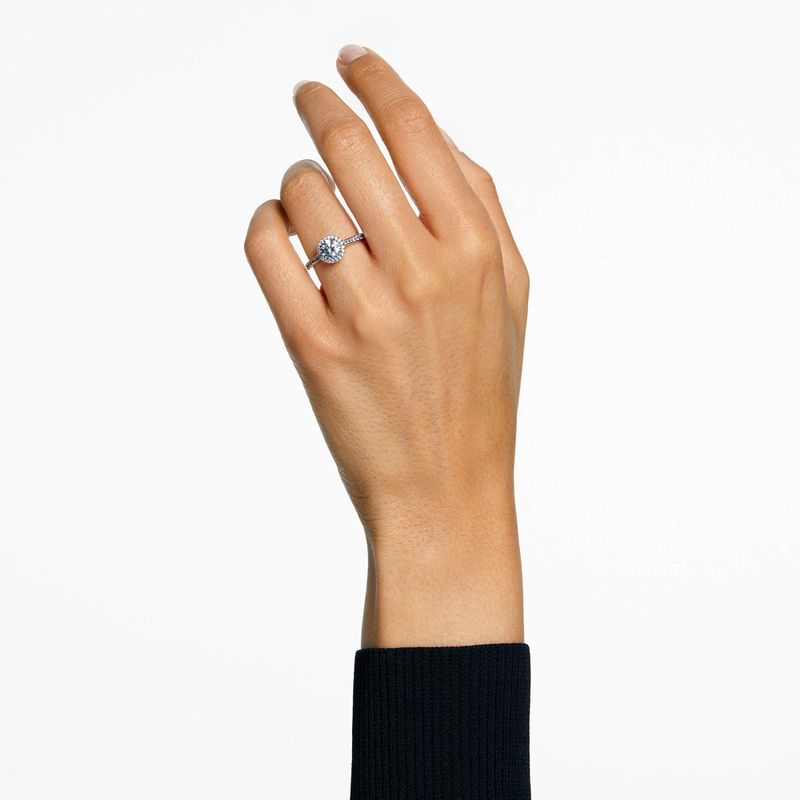 Anillo-de-coctel-Constella-Talla-redonda-Pave-Blanco-Baño-de-rodio