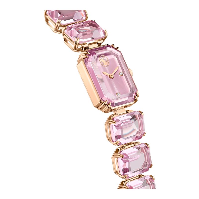 Reloj--Pulsera-de-talla-octogonal--Rosa-Acabado-tono-oro-rosa