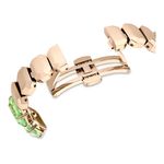Reloj--Pulsera-de-talla-octogonal--Verde-Acabado-tono-oro-champan