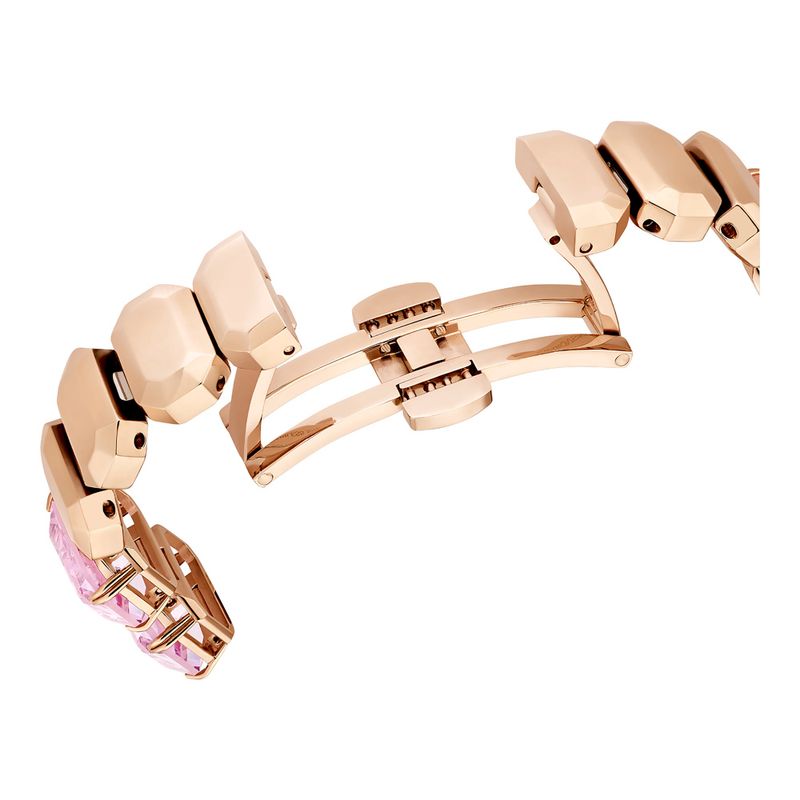 Reloj--Pulsera-de-talla-octogonal--Rosa-Acabado-tono-oro-rosa
