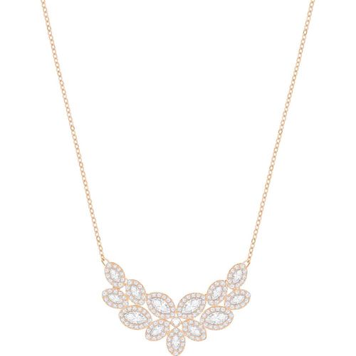 Collar Baron, Blanco, Baño tono oro rosa