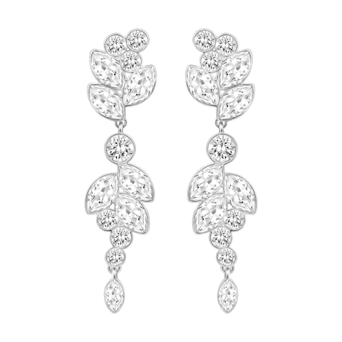 Pendientes Diapason, Blancos, Baño de rodio