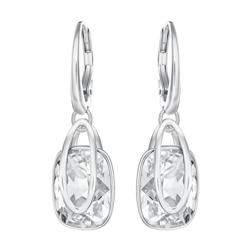 Pendientes Holding, Blancos, Baño de rodio