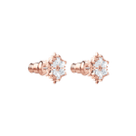 Pendientes-de-boton-Magic-Blancos-Baño-tono-oro-rosa