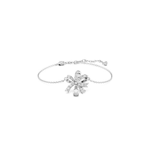 Pulsera Volta, Lazo, Blanca, Baño de rodio