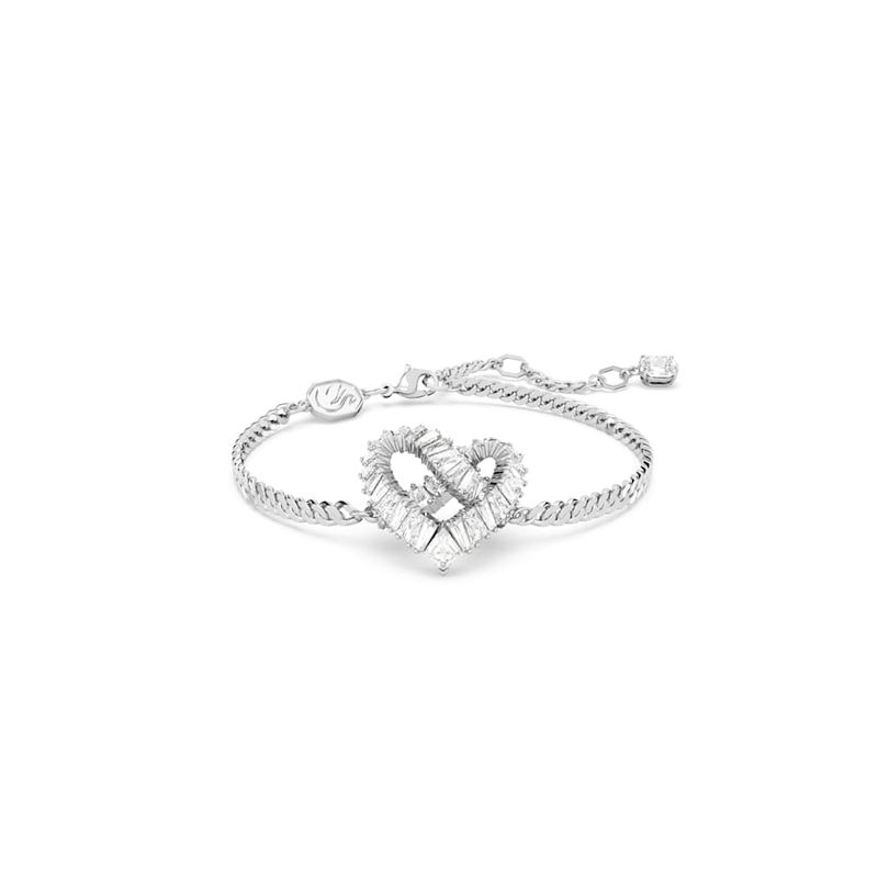 Pulsera-Matrix-Corazon-Blanca-Baño-de-rodio