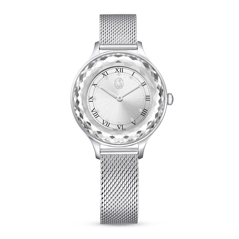 Reloj-Octea-Nova-Fabricado-en-Suiza-Brazalete-de-metal-Tono-plateado-Acero-inoxidable