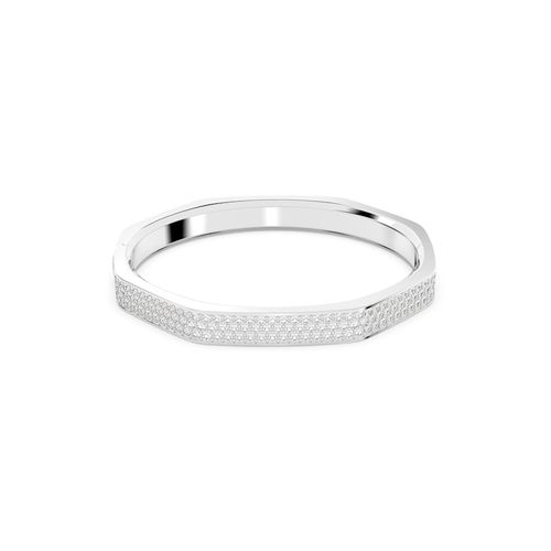 Brazalete Dextera, Forma octagonal, Blanco, Baño de rodio