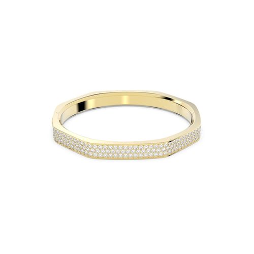 Brazalete Dextera, Forma octagonal, Blanco, Baño tono oro