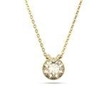 Colgante-Bella-V-Talla-redonda-Tono-dorado-Baño-tono-oro