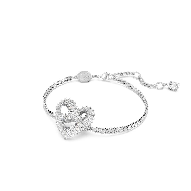 Pulsera-Matrix-Corazon-Blanca-Baño-de-rodio