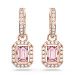 Pendientes-Millenia-Talla-octogonal-Rosas-Baño-tono-oro-rosa