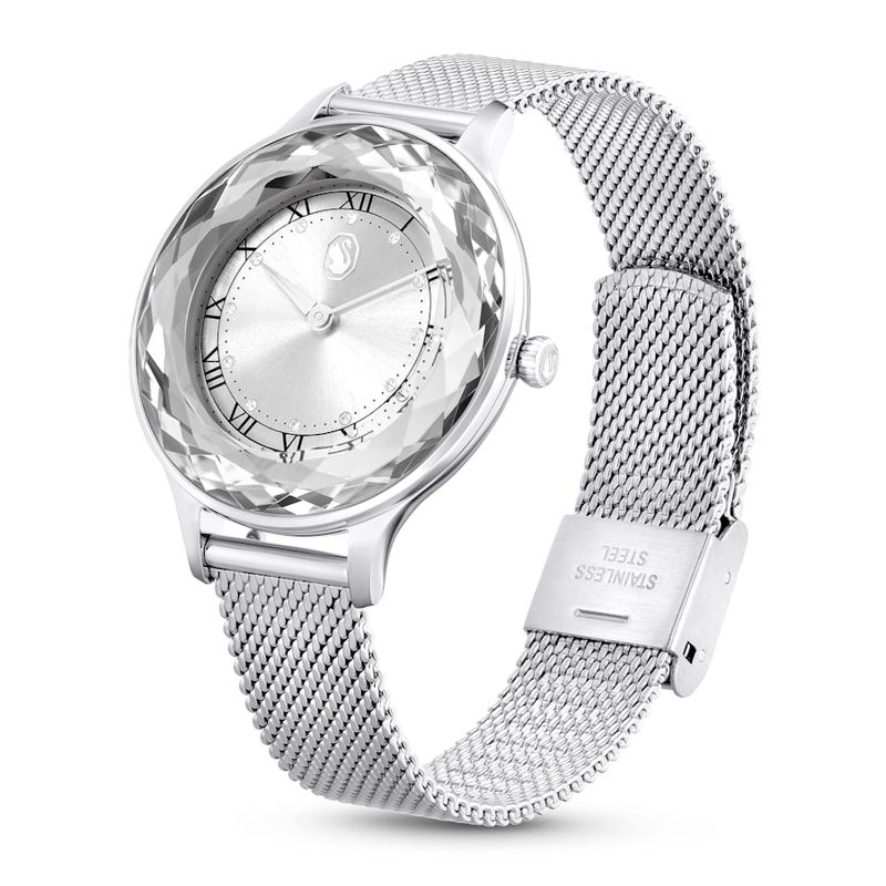 Reloj-Octea-Nova-Fabricado-en-Suiza-Brazalete-de-metal-Tono-plateado-Acero-inoxidable