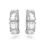 Pendientes-de-clip-Millenia-Talla-cuadrada-Blancos-Baño-de-rodio