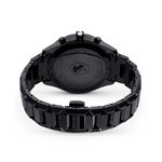 Reloj-Fabricado-en-Suiza-Brazalete-de-metal-Negro-Acabado-negro