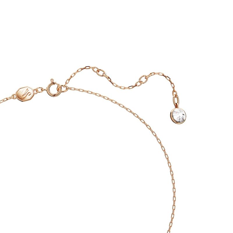 Colgante-Swarovski-Iconic-Swan-Cisne-Pequeño-Blanco-Baño-tono-oro-rosa