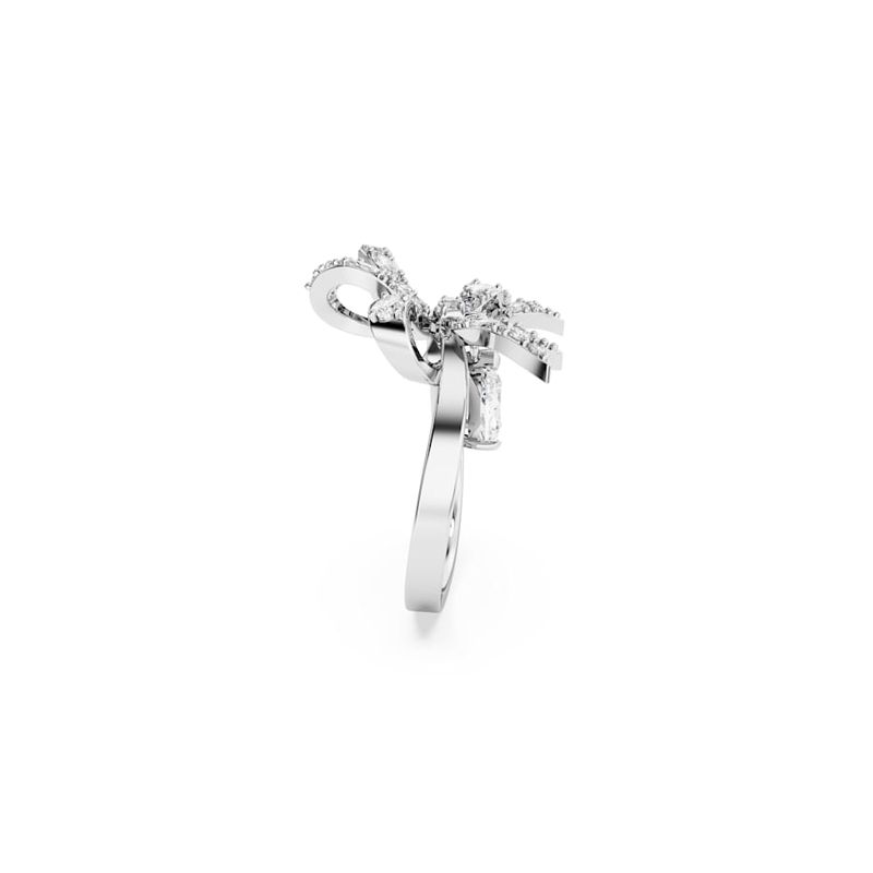 Anillo-de-coctel-Volta-Lazo-Blanco-Baño-de-rodio