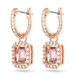 Pendientes-Millenia-Talla-octogonal-Rosas-Baño-tono-oro-rosa