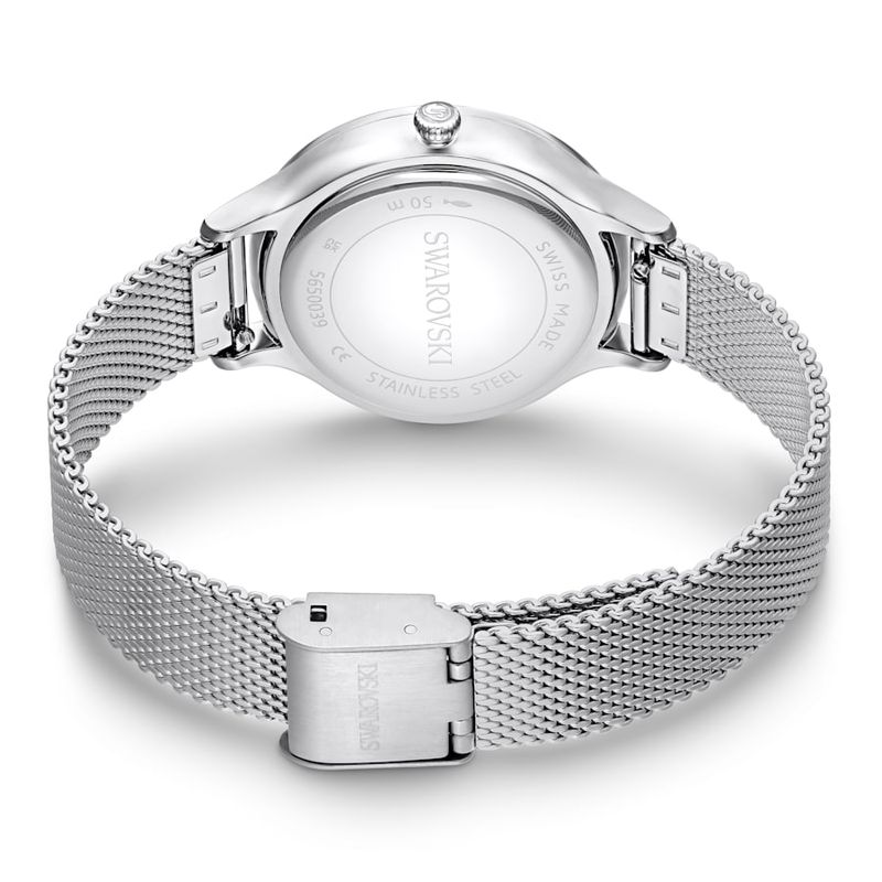 Reloj-Octea-Nova-Fabricado-en-Suiza-Brazalete-de-metal-Tono-plateado-Acero-inoxidable