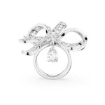 Anillo-de-coctel-Volta-Lazo-Grande-Blanco-Baño-de-rodio