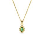 Colgante-Stilla-Talla-pera-Verde-Baño-tono-oro