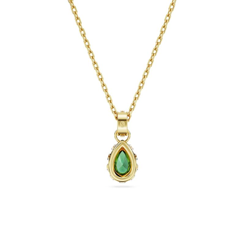 Colgante-Stilla-Talla-pera-Verde-Baño-tono-oro
