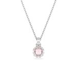 Colgante-Birthstone-Talla-cuadrada-Junio-Rosa-Baño-de-rodio