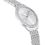 Reloj-Attract-Fabricado-en-Suiza-Recubierto-en-pave-Brazalete-de-metal-Tono-plateado-Acero-inoxidable