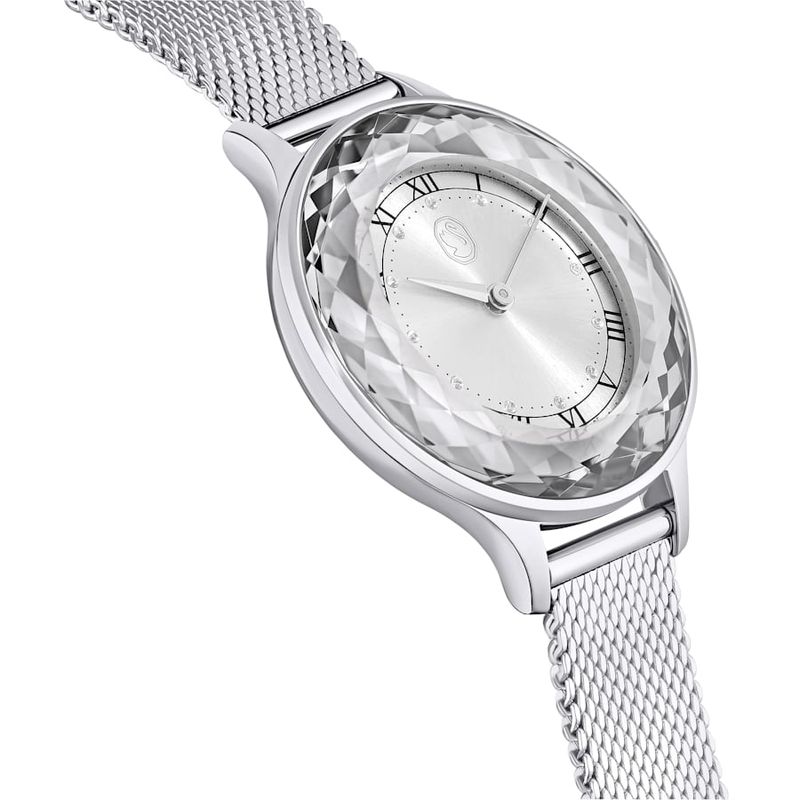 Reloj-Octea-Nova-Fabricado-en-Suiza-Brazalete-de-metal-Tono-plateado-Acero-inoxidable
