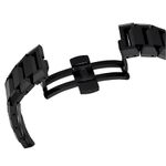 Reloj-Fabricado-en-Suiza-Brazalete-de-metal-Negro-Acabado-negro