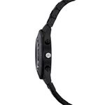 Reloj-Fabricado-en-Suiza-Brazalete-de-metal-Negro-Acabado-negro