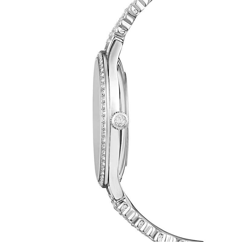 Reloj-Attract-Fabricado-en-Suiza-Recubierto-en-pave-Brazalete-de-metal-Tono-plateado-Acero-inoxidable