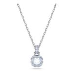 Colgante-Birthstone-Talla-cuadrada-Marzo-Azul-Baño-de-rodio